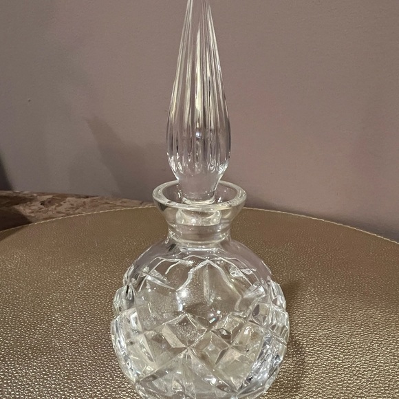 Waterford Crystal Lismore Round Perfume Bottle & Stopper Signed - Picture 11 of 15